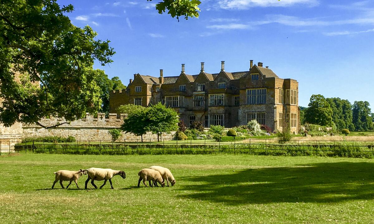 Broughton Castle is part of an 1800-acre estate of farmland and pastures. Visitors' fees play an important role in the upkeep of the castle.