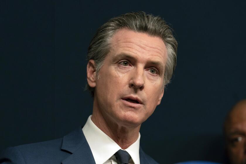 FILE - California Gov. Gavin Newsom speaks during a news conference in Sacramento, Calif., Tuesday Sept, 26, 2023. (AP Photo/Rich Pedroncelli, File)