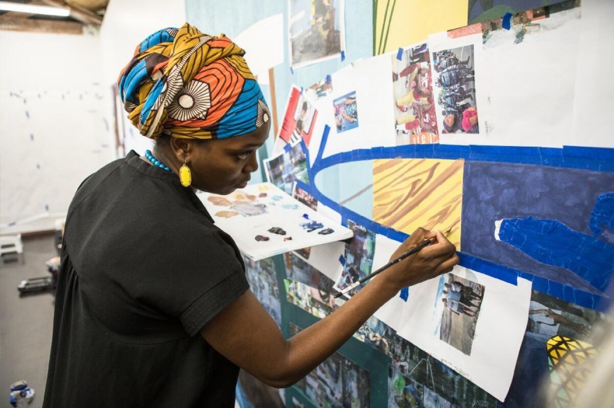 Njideka Akunyili Crosby: The painter in her MacArthur moment - Los Angeles  Times