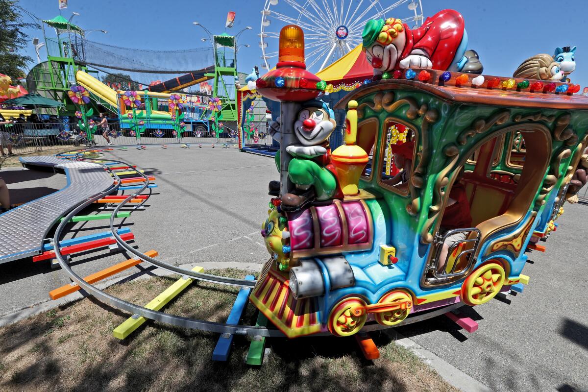 The Happy Train was a new ride at the 2019 kiddie carnival at the Orange County Fair.