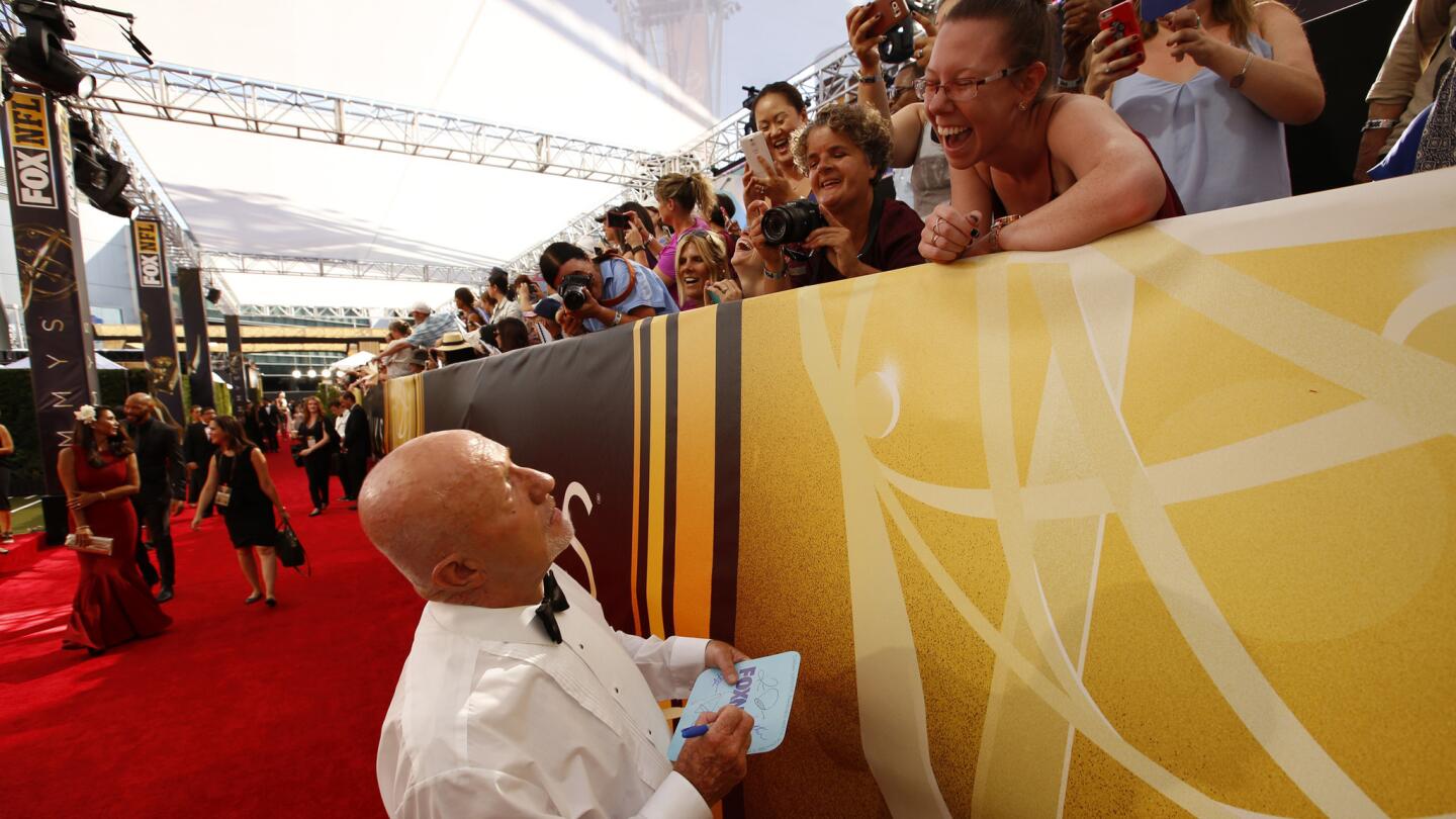 Emmys red carpet: A time for fans, fanfare and fun