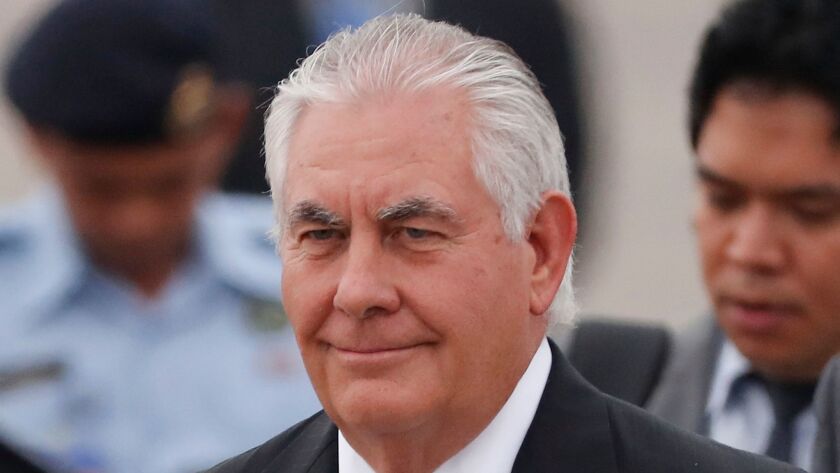 Secretary of State Rex Tillerson says U.S. diplomats in Cuba were subjected to "health attacks."