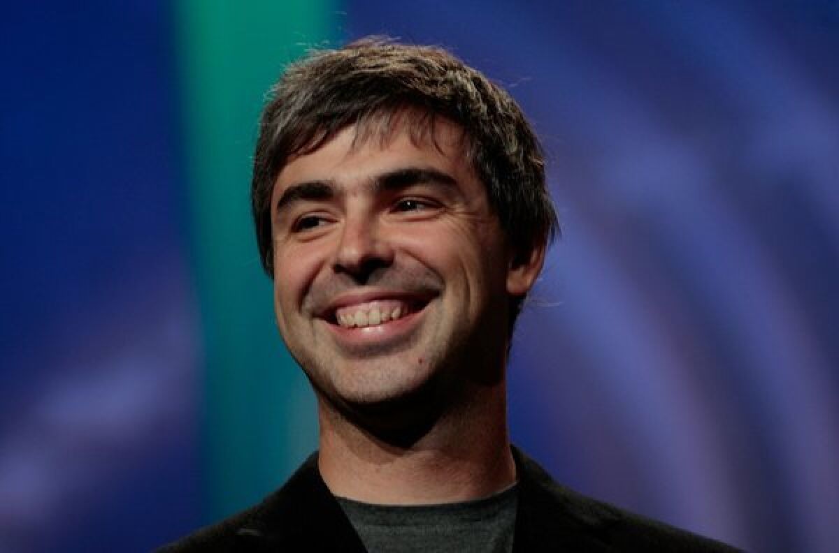 Google CEO Larry Page says his two vocal cords are unable to move properly, which makes it difficult for him to speak.