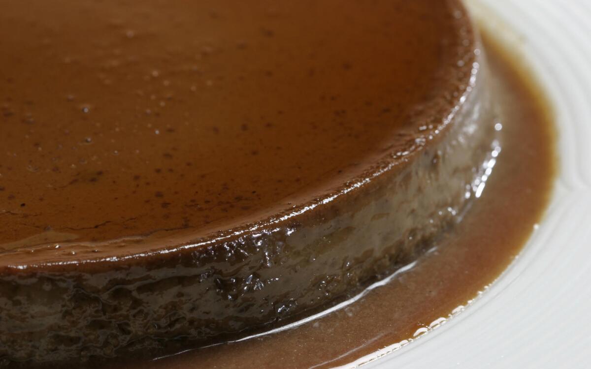 Mexican chocolate flan