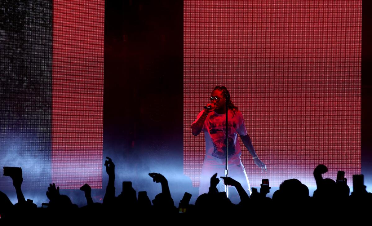 Future at his sold-out show Friday night at the Palladium in Hollywood.