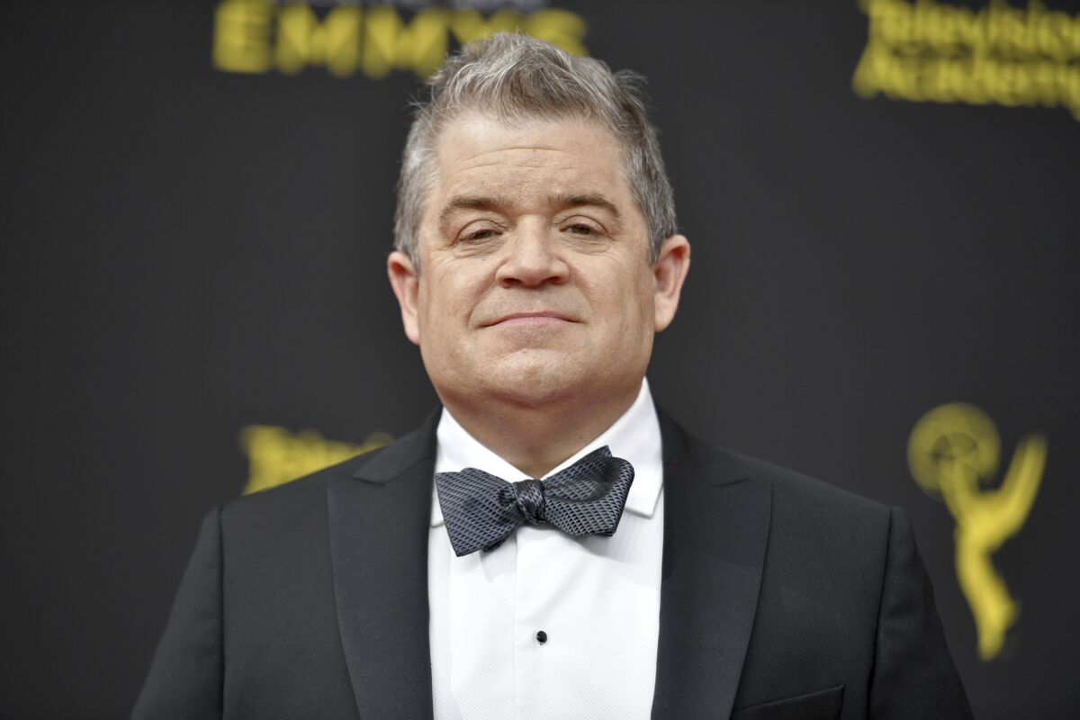 A photo of Patton Oswalt at night two of the Creative Arts Emmy Awards on Sunday, Sept. 15, 2019, at the Microsoft Theater in Los Angeles.