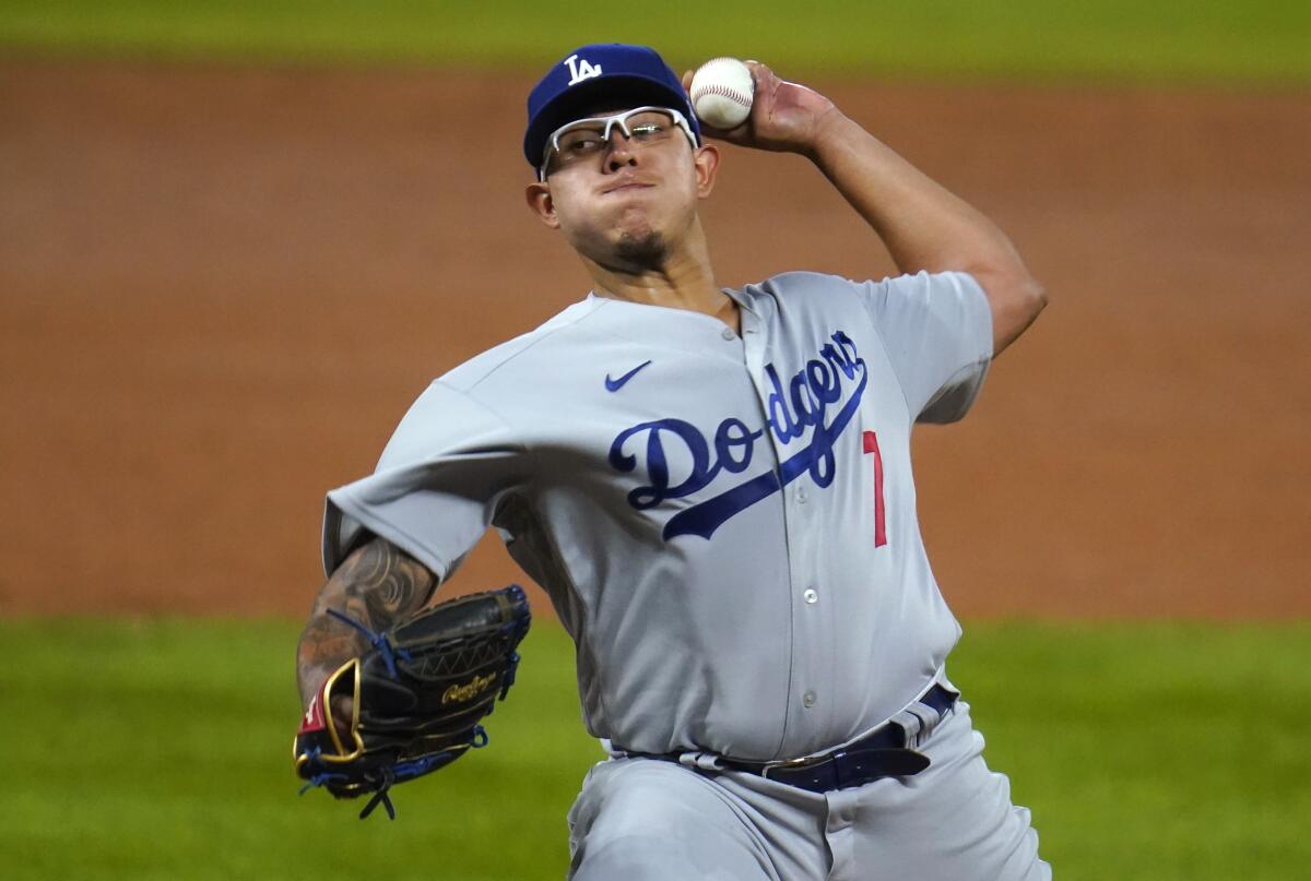 Julio Urias takes no-hitter into seventh inning; Dodgers win in