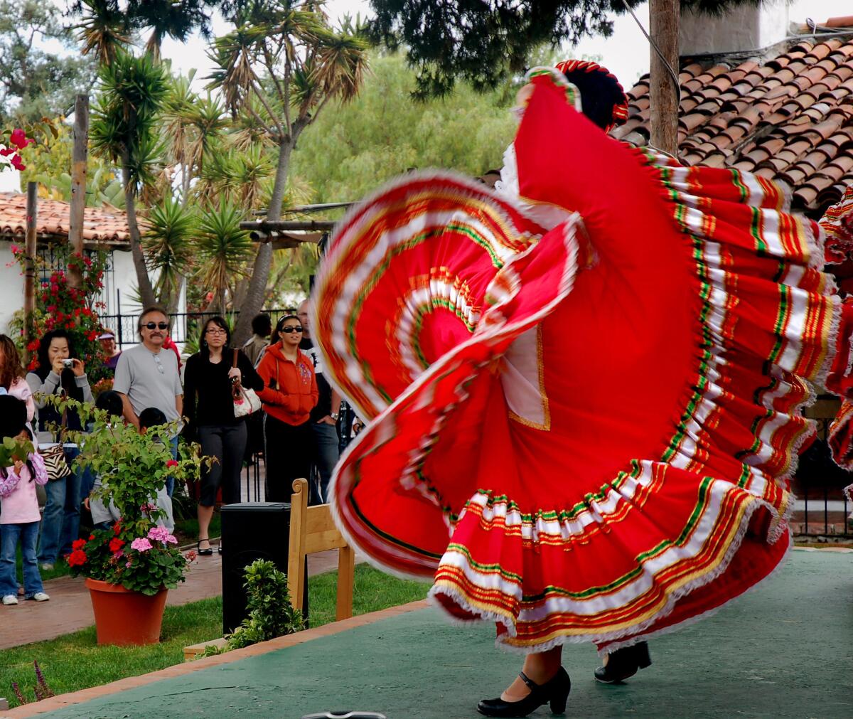 Carlsbad and San Diego: Folk dancers are part of the appeal at Old Town San Diego State Historic Park.