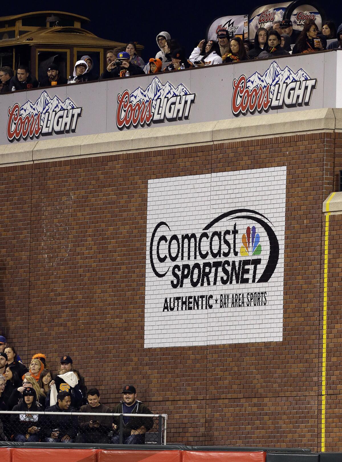 Glue is seen on AT&T; Park's brick facade in right center field, to the left of the Comcast sign, where a plaque commemorating Barry Bonds' 756th home run was affixed. The plaque has been missing for about a week.