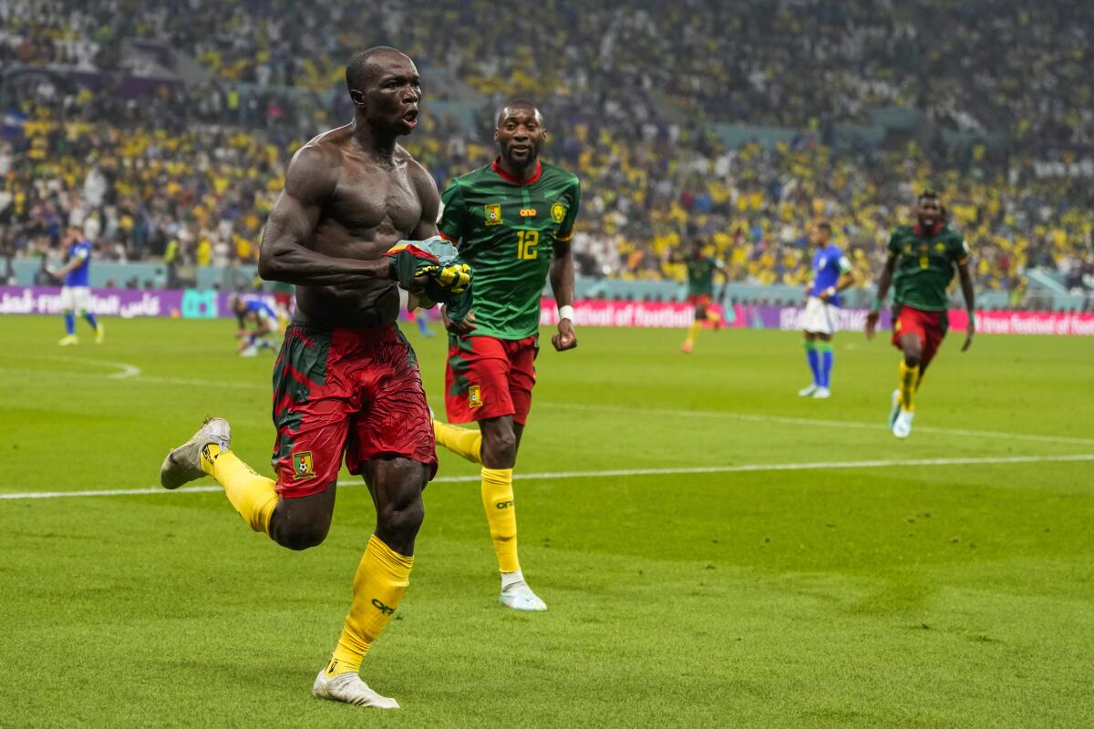 Brazil wins group despite 1-0 loss to Cameroon at World Cup - The