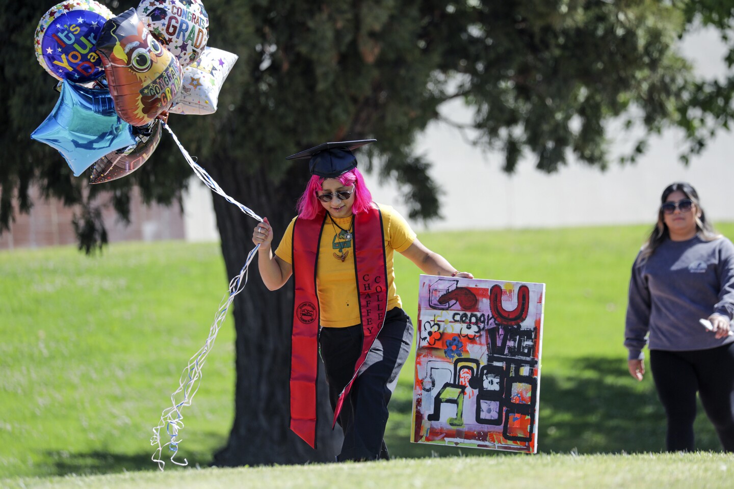 Chaffey College holds a drivethrough graduation Los Angeles Times