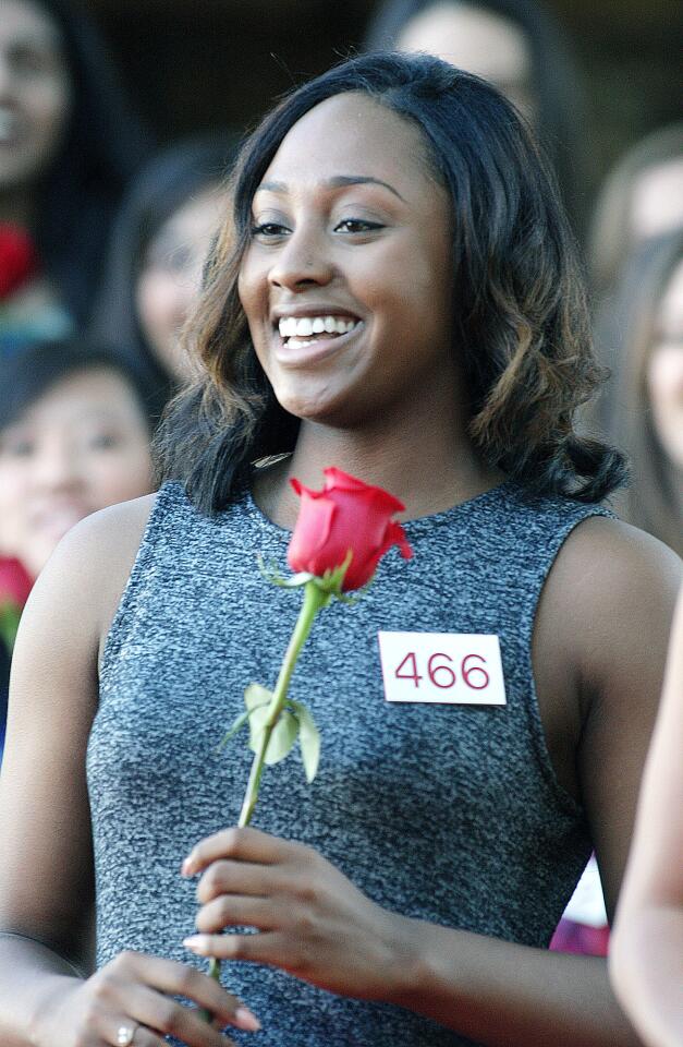 Maranatha High School's Regina Pullens is selected to the Royal Court at the announcement of the 2016 Tournament of Roses Royal Court at the Tournament House in Pasadena on Monday, Oct. 5, 2015.
