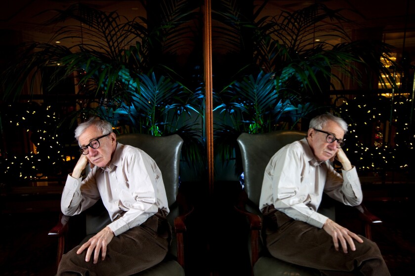 Sony Pictures Classics will release Woody Allen's next film, "Magic in the Moonlight." He's shown here during an interview about "Blue Jasmine" in Beverly Hills in 2013.