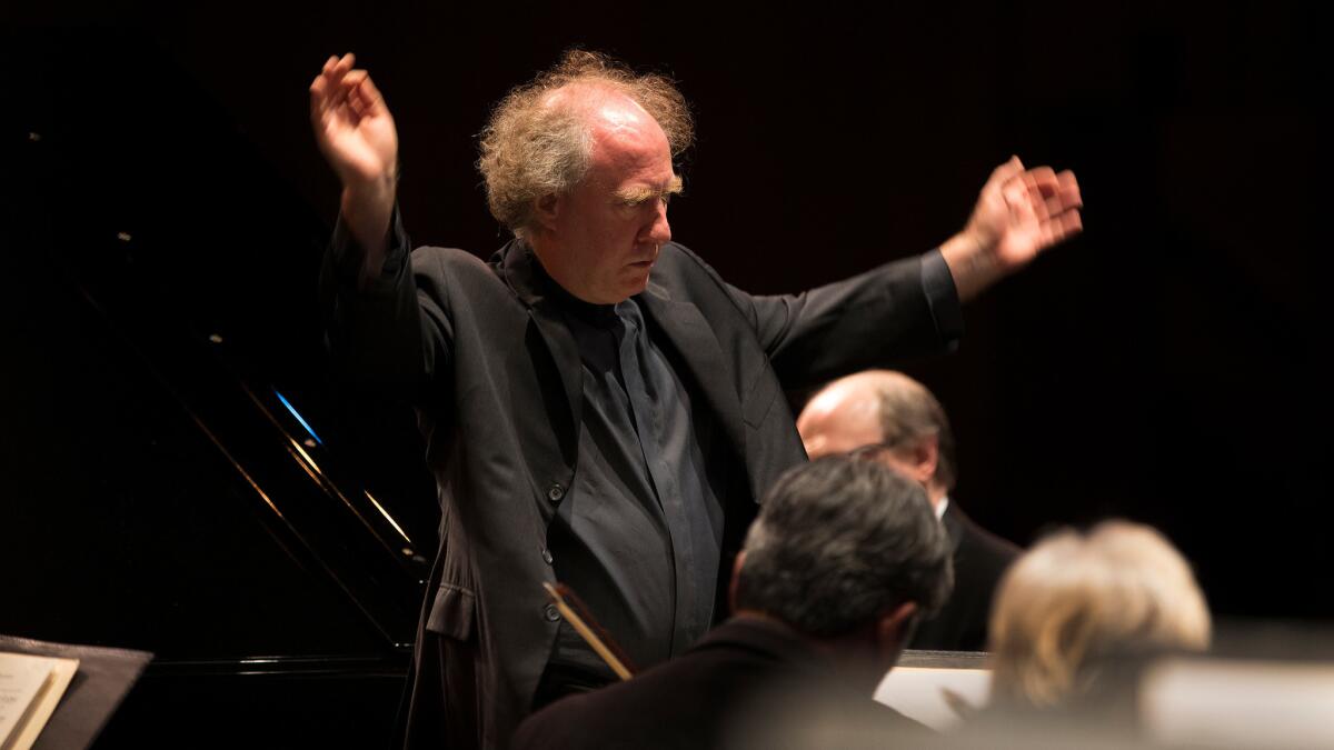 Jeffrey Kahane conducts Mozart earlier this year.