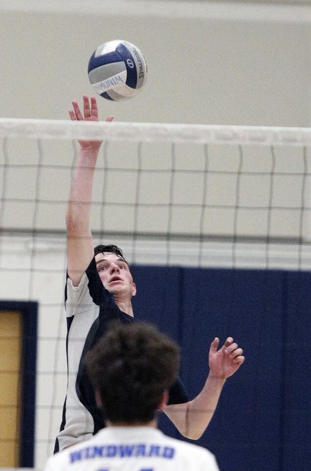 Photo Gallery: Flintridge Prep vs. Windward in CIF Southern Section Division IV semifinal boys’ volleyball match
