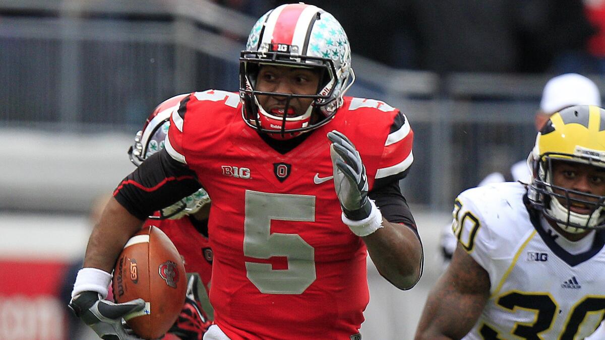 Ohio State quarterback Braxton Miller will miss the entire 2014 season after suffering a shoulder injury in practice Monday. Are the Buckeyes capable of contending for the Big Ten title without Miller?