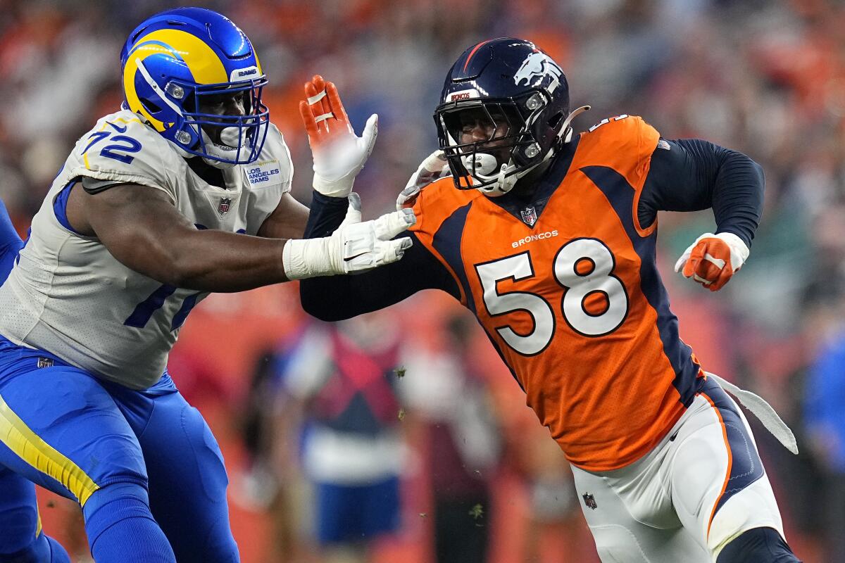 Monday's NFL: Denver Broncos trade star Von Miller to Los Angeles Rams