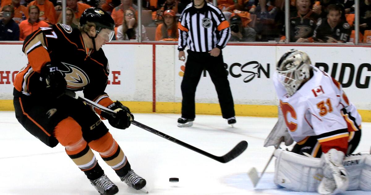 Take-aways from Ducks’ 3-0 victory over Calgary Flames in Game 2