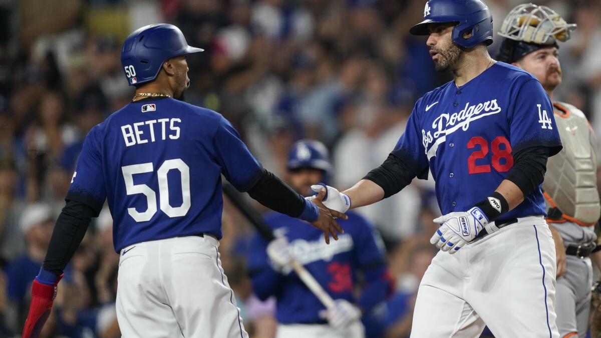 Martinez hits 2 home runs as NL West champion Dodgers roll past Rodriguez  and Tigers, 8-3 - The San Diego Union-Tribune