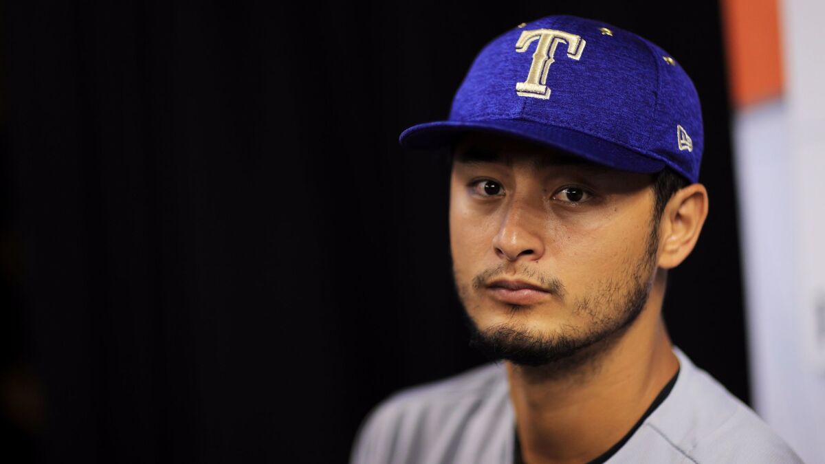 Yu Darvish will make his debut with the Los Angeles Dodgers on Friday in New York.