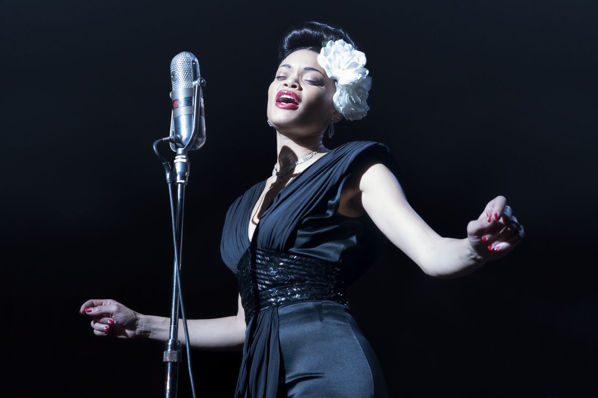 Andra Day, the Oscar-nominated star of "The United States vs Billie Holiday."