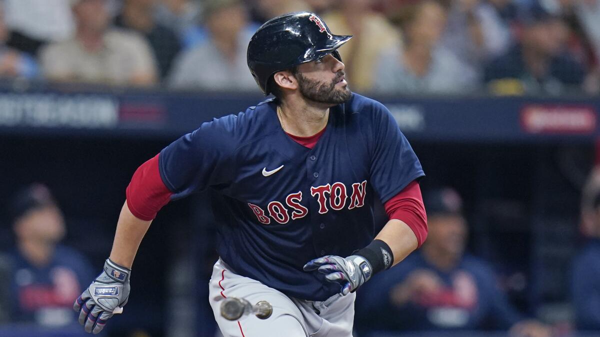 Red Sox catch Rays for first place in AL East