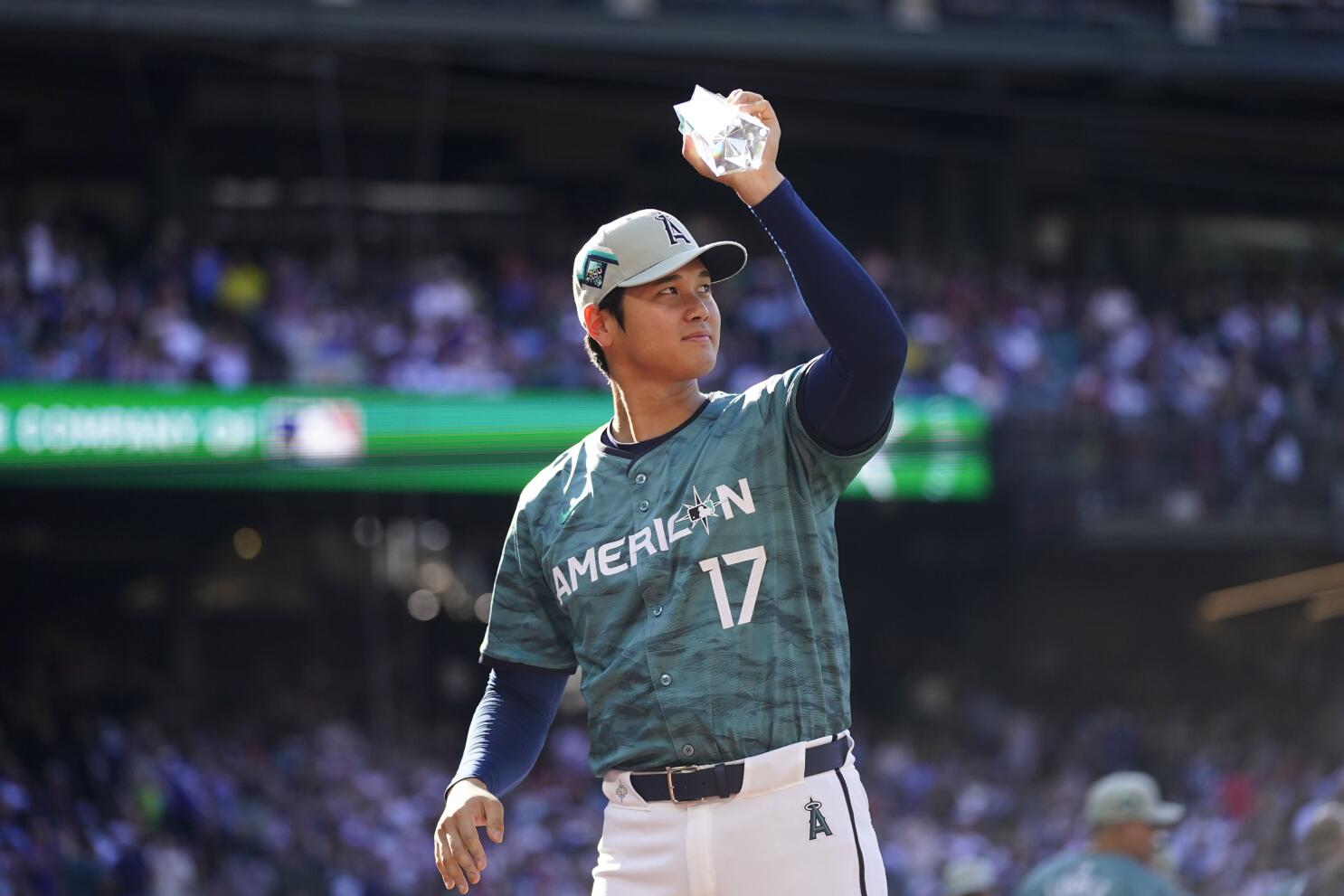 Shohei Ohtani American League 2023 MLB All Star Game Teal Jersey -   Worldwide Shipping