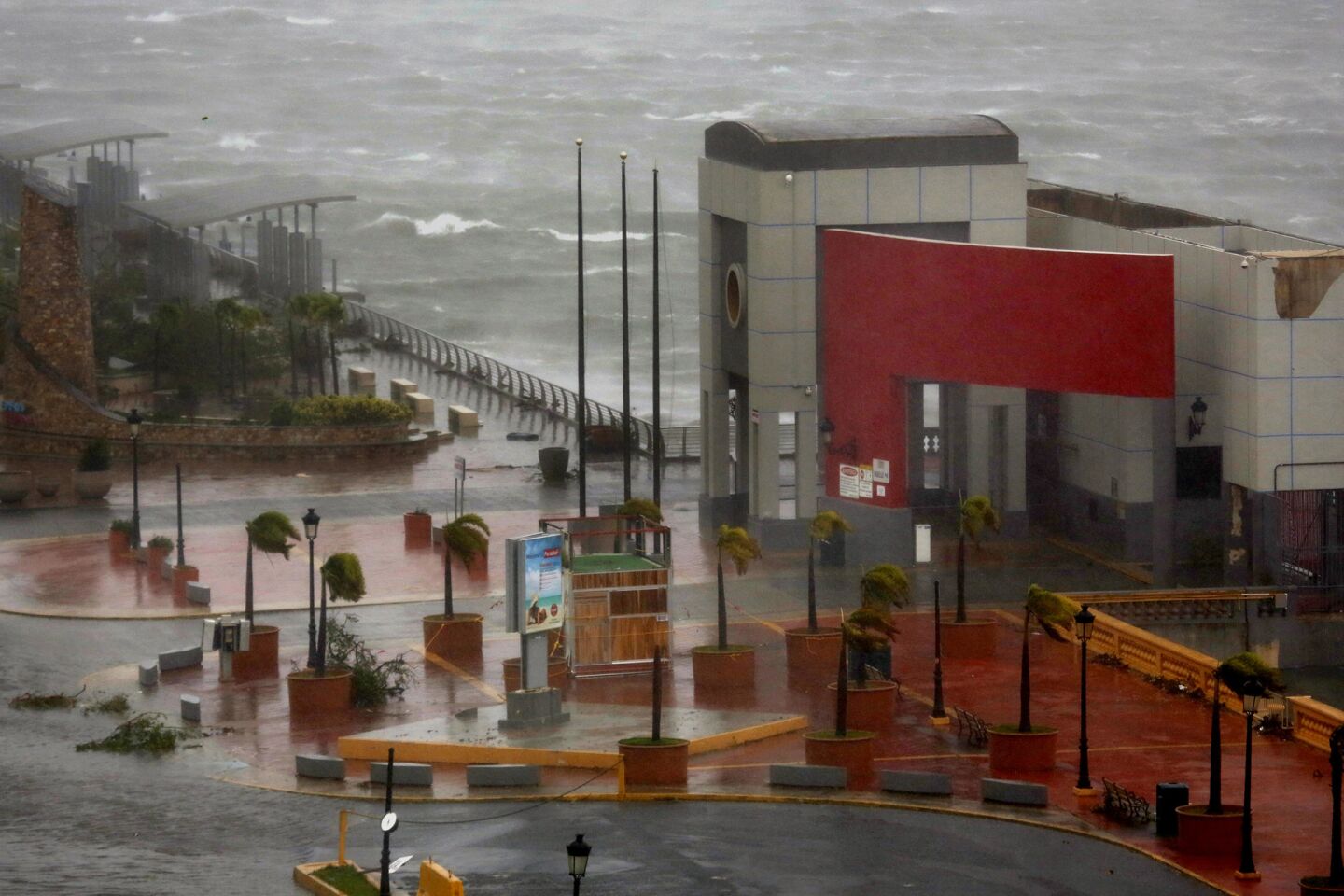 A view from the Sheraton Old San Juan, where people were waiting out Maria.
