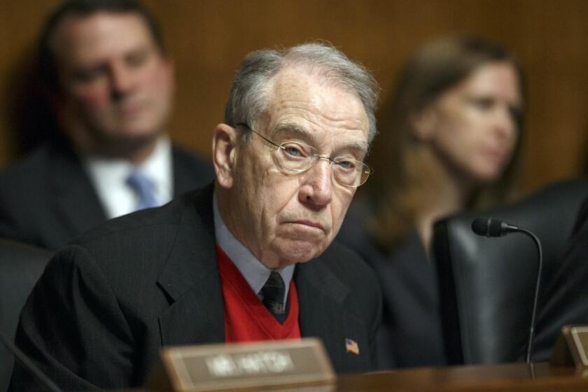 U.S. Sen. Charles E. Grassley (R-Iowa) pushed for passage of the Physician Payments Sunshine Act, which led to a federal website that launched Tuesday.
