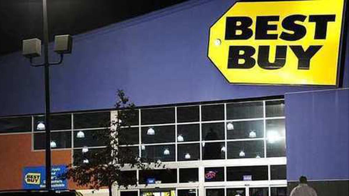 Best Buy is sharing its space with dedicated Verizon and AT&T stores.