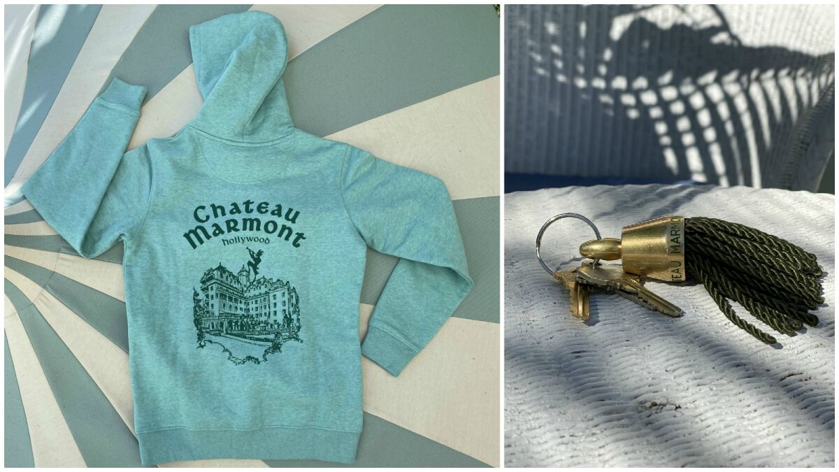 Items from the Chateau Marmont online gift shop