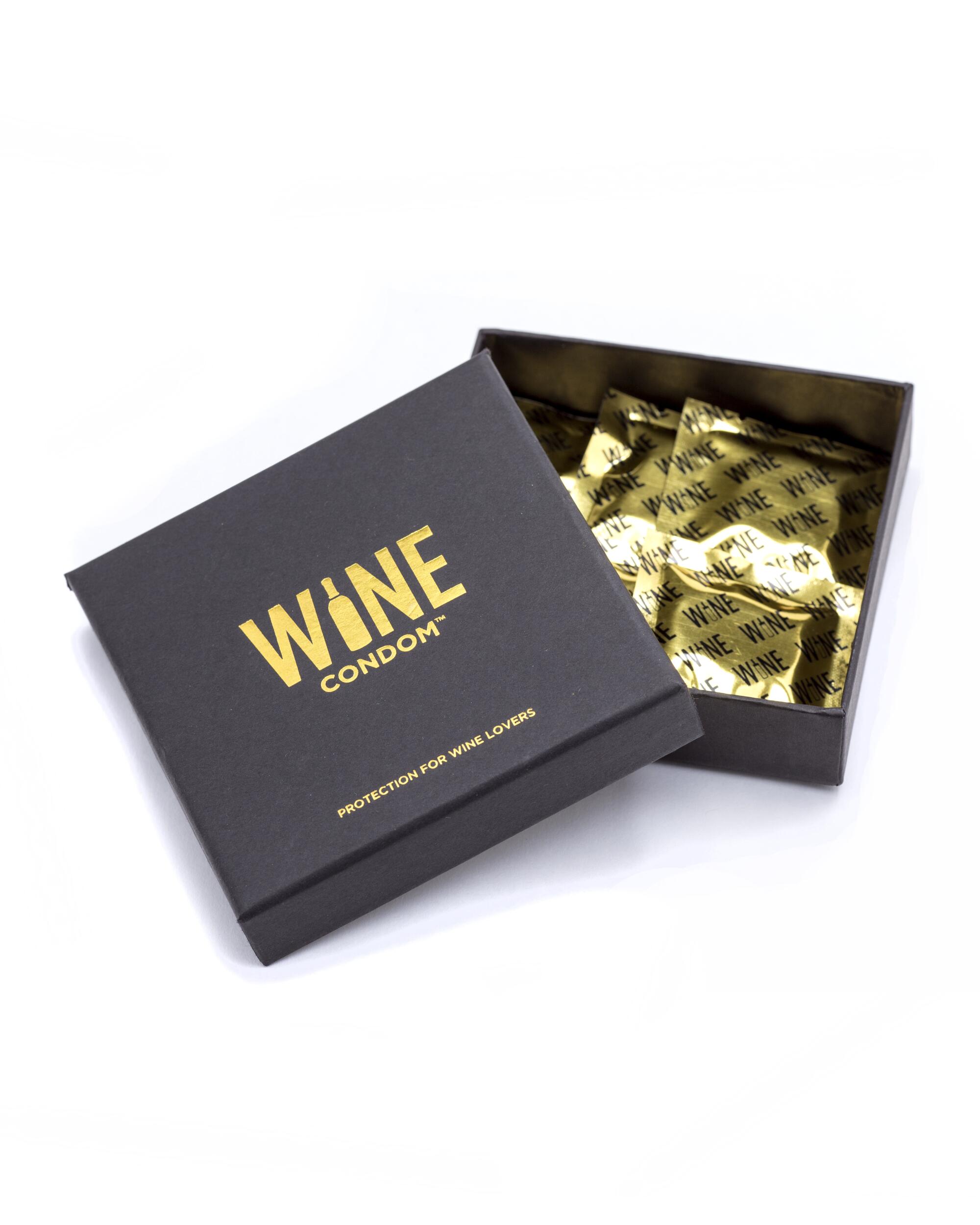 Wine condoms in a box 