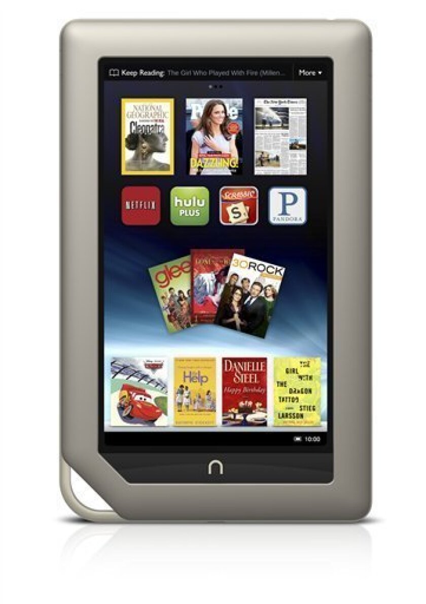 Barnes Noble S Nook Tablet Starts Shipping Wed The San Diego