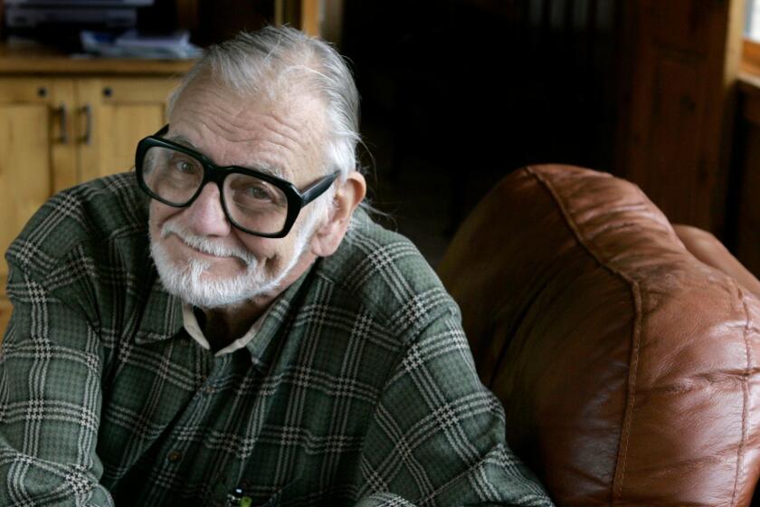 Director and writer George Romero poses for a photograph while talking about his film "Diary of the Dead' at the Sundance Film Festival in Park City, Utah, on Monday, Jan. 21, 2008. Romero shot the first of his five zombie films, 'Night of the Living Dead', nearly four decades ago. (AP Photo/Amy Sancetta) ORG XMIT: NY464