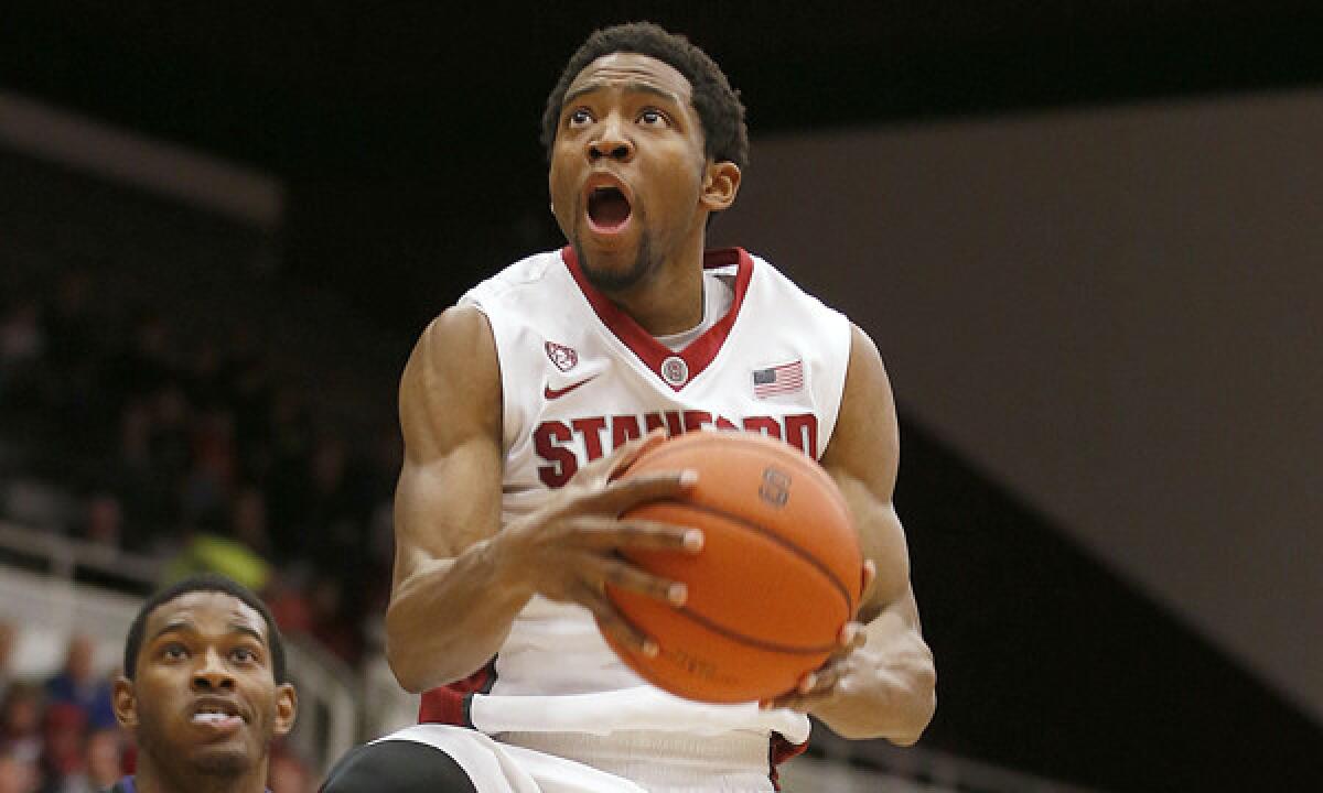 Stanford's Chasson Randle puts up a shot during a win over Washington on Saturday.