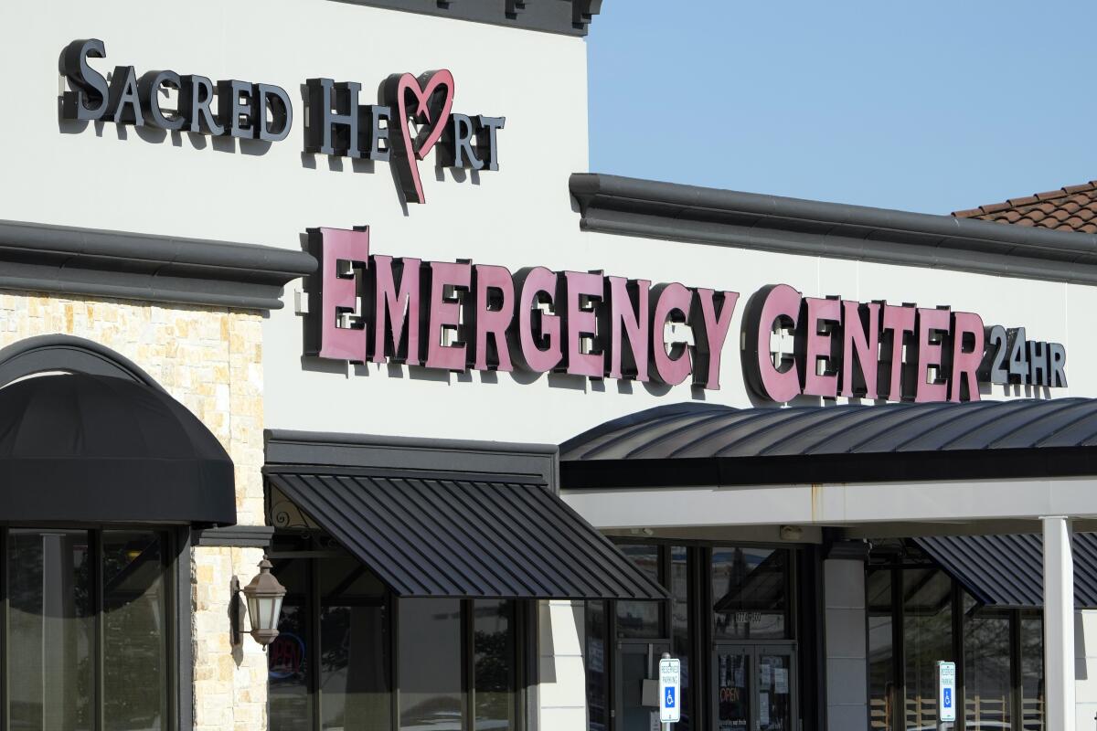 Sacred Heart Emergency Center in Houston.