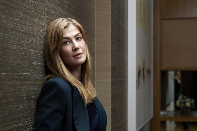 LONDON, UNITED KINGDOM: October 18, 2018: Actress Rosamund Pike, photographed at the Corinthia Hotel for the film "A Private War."