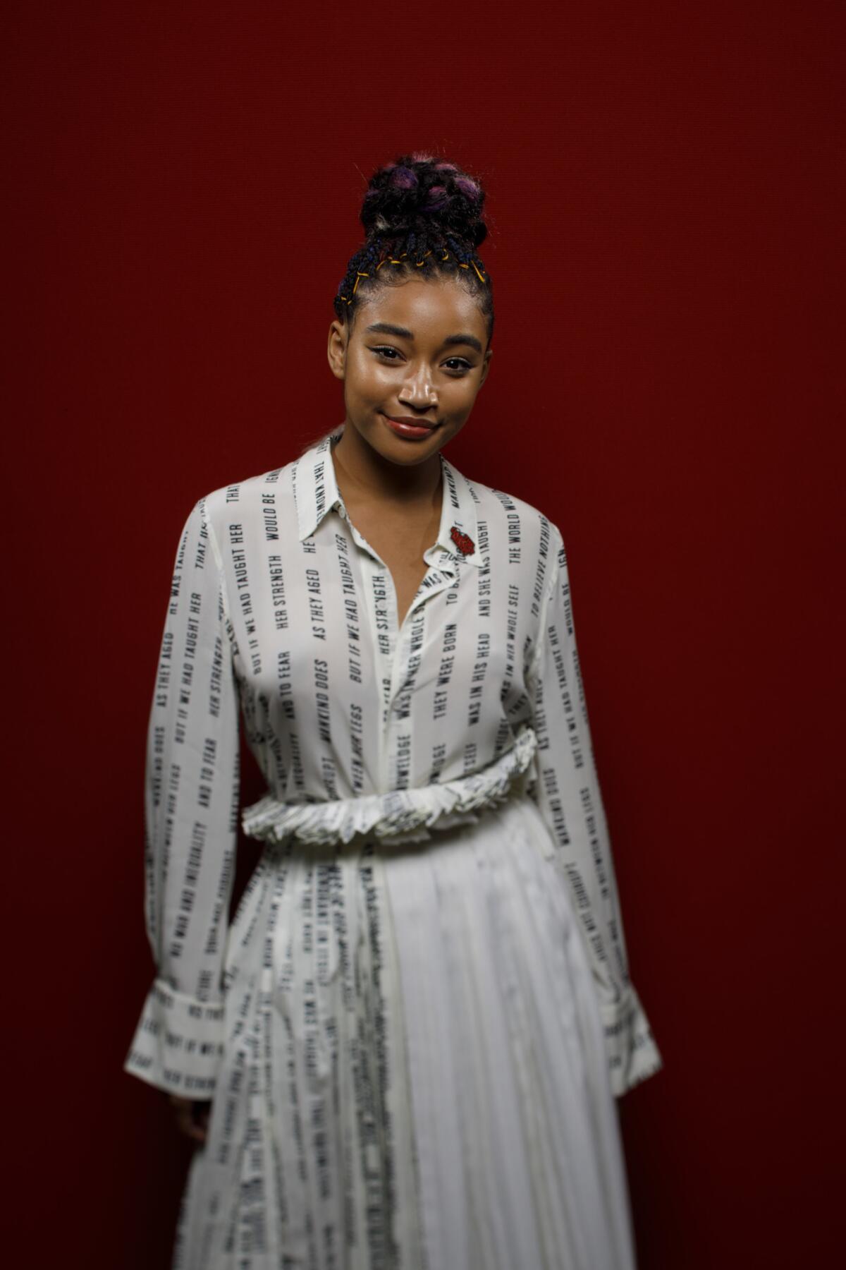 Amandla Stenberg from the television series "The Darkest Minds."