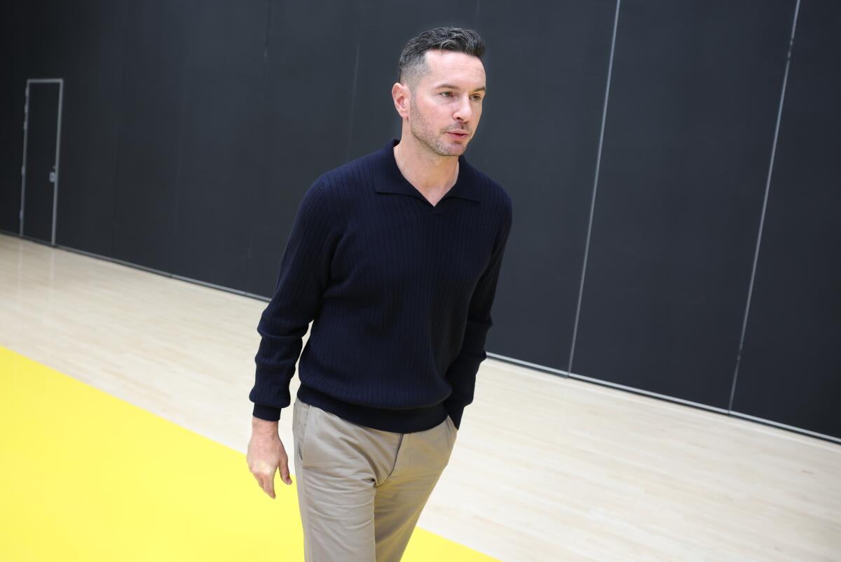 Lakers coach JJ Redick at media day last month.
