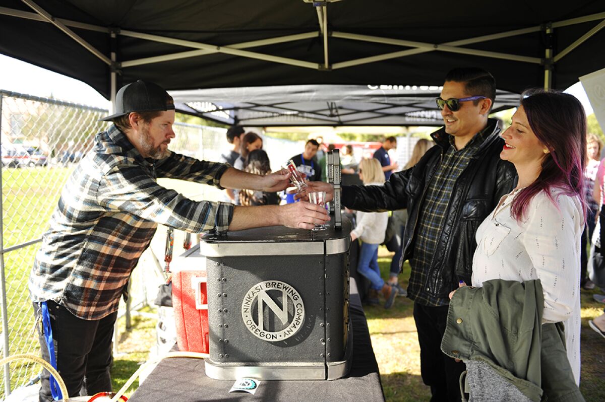 The sun peaked out for the San Diego Brew Festival at Liberty Station on Saturday, Jan. 12, 2019.