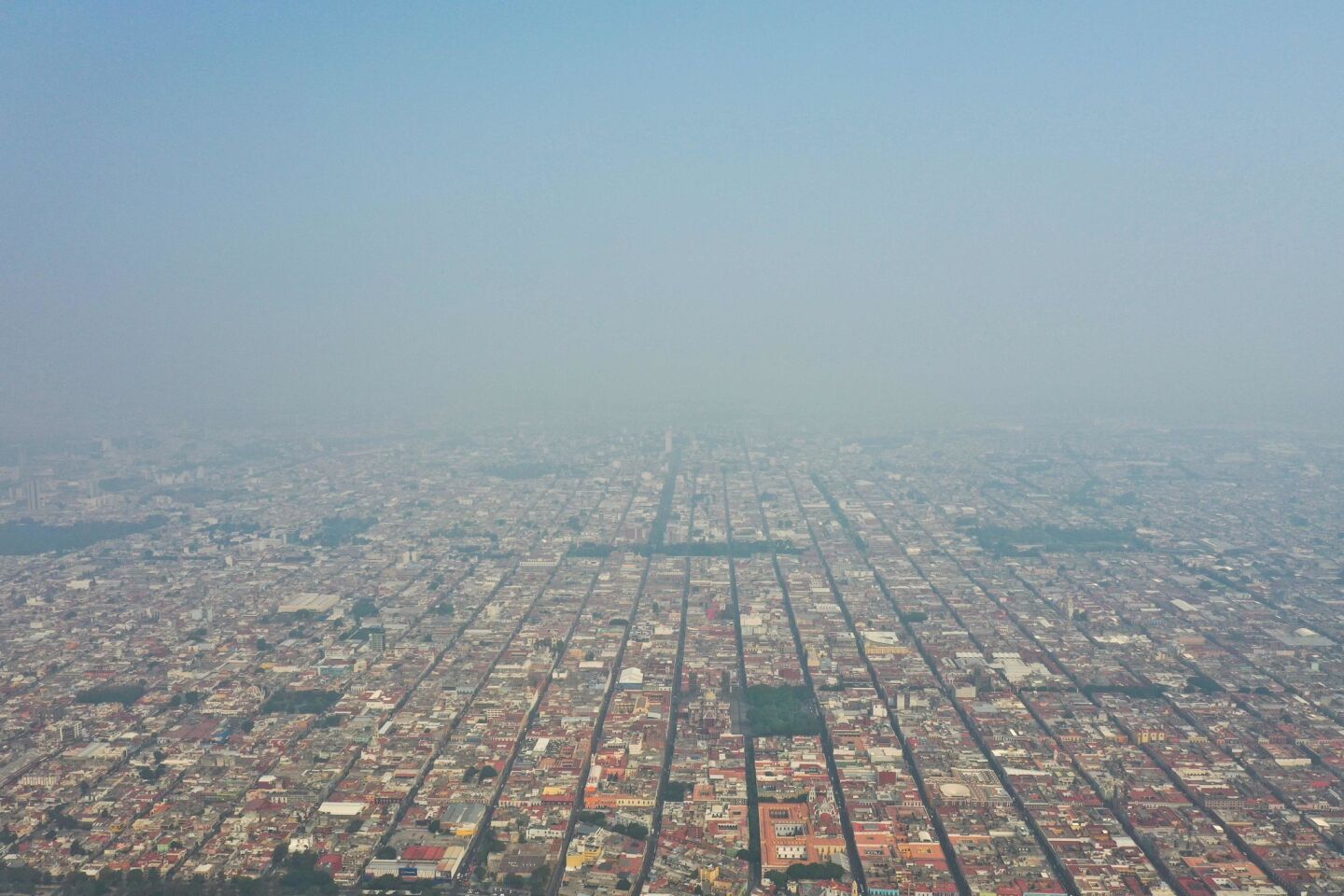 Central Mexico air pollution