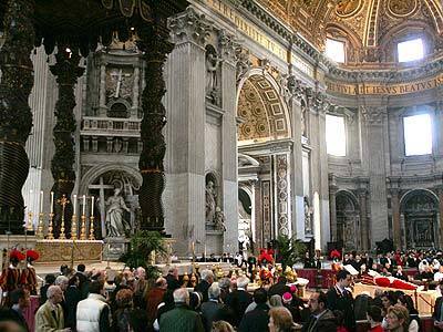 Thousands of Catholics paid their last respects to Pope John Paul II who lies in state in St. Peters Basilica in Vatican City. Many had to wait 8 to 10 hours in line to view the pontiff.