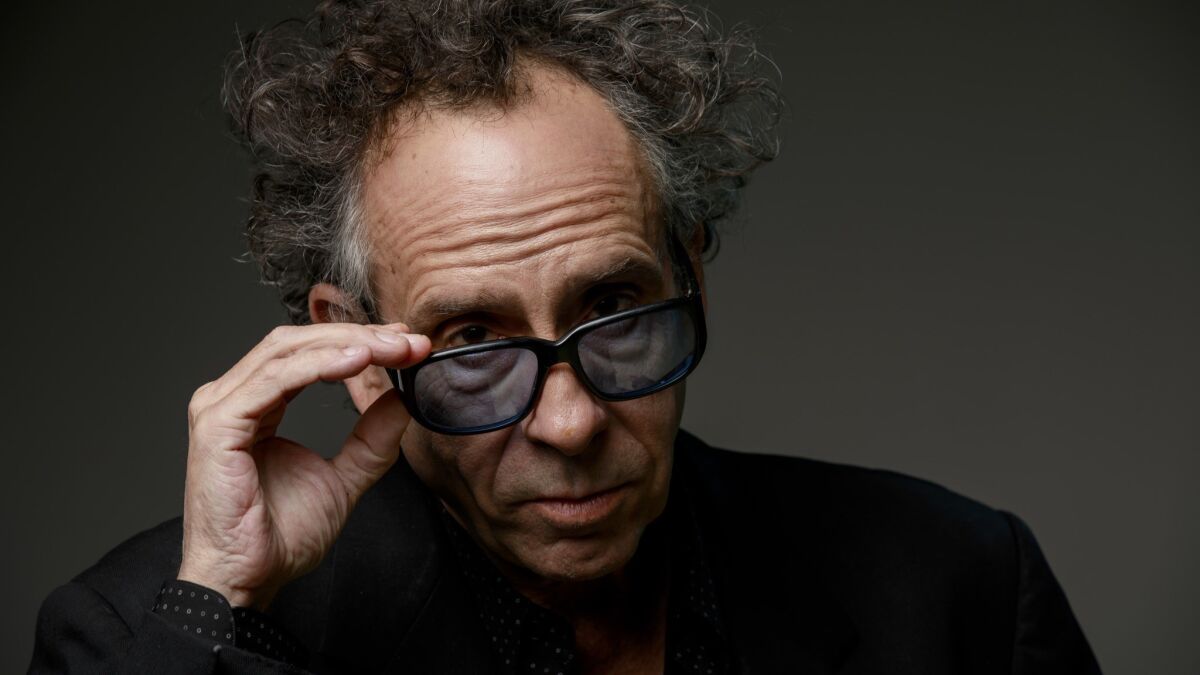 Director Tim Burton, whose latest film is a live-action reimagining of the 1941 Disney animated classic "Dumbo."