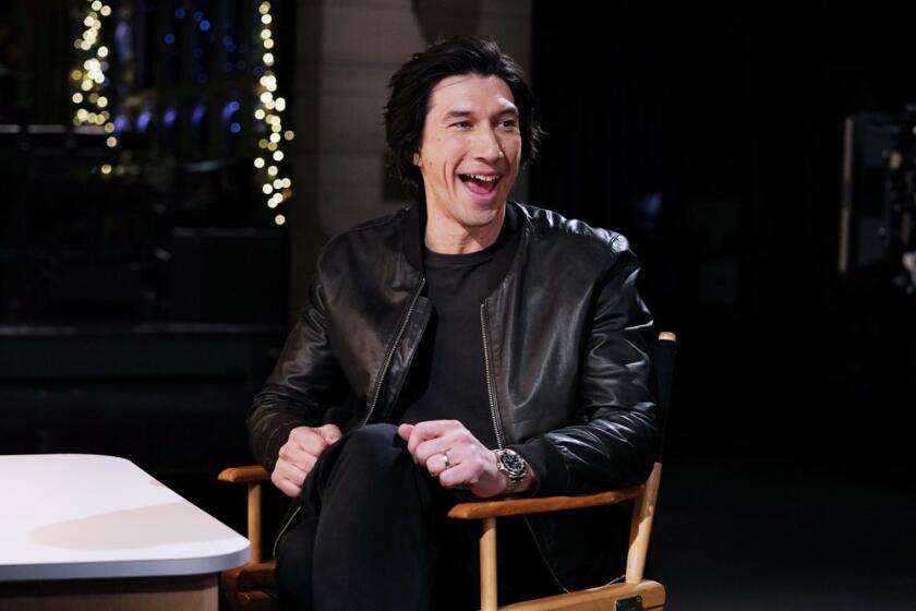SATURDAY NIGHT LIVE -- “Adam Driver, Olivia Rodrigo” Episode 1851 -- Pictured: Host Adam Driver during Promos in Studio 8H on Tuesday, December 5, 2023 -- (Photo by: Rosalind O’Connor/NBC)