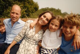 Kensington Palace photo of Britain's Britain's Prince William and Catherine, Princess of Wales in a family photo release with children Prince Louis, Princess Charlotte and Prince George.