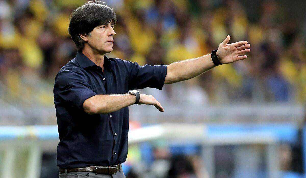 Germany Coach Joachim Loew had little to worry about during a 7-1 rout of Brazil in a World Cup semifinal on Tuesday. Come Sunday, his squad will play Argentina for the championship.