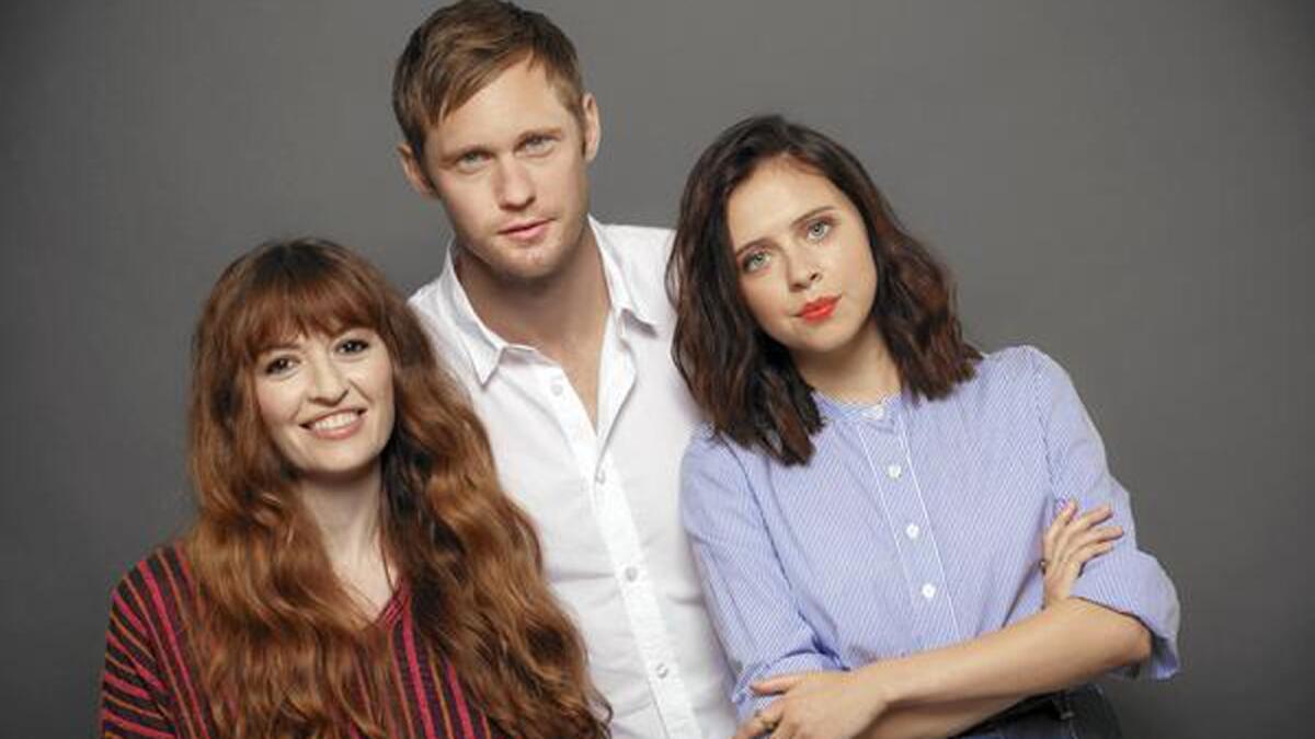 Marielle Heller, left, directed Alexander Skarsgard as 35-year-old Monroe and Bel Powley as 15-year-old Minnie in "The Diary of a Teenage Girl."