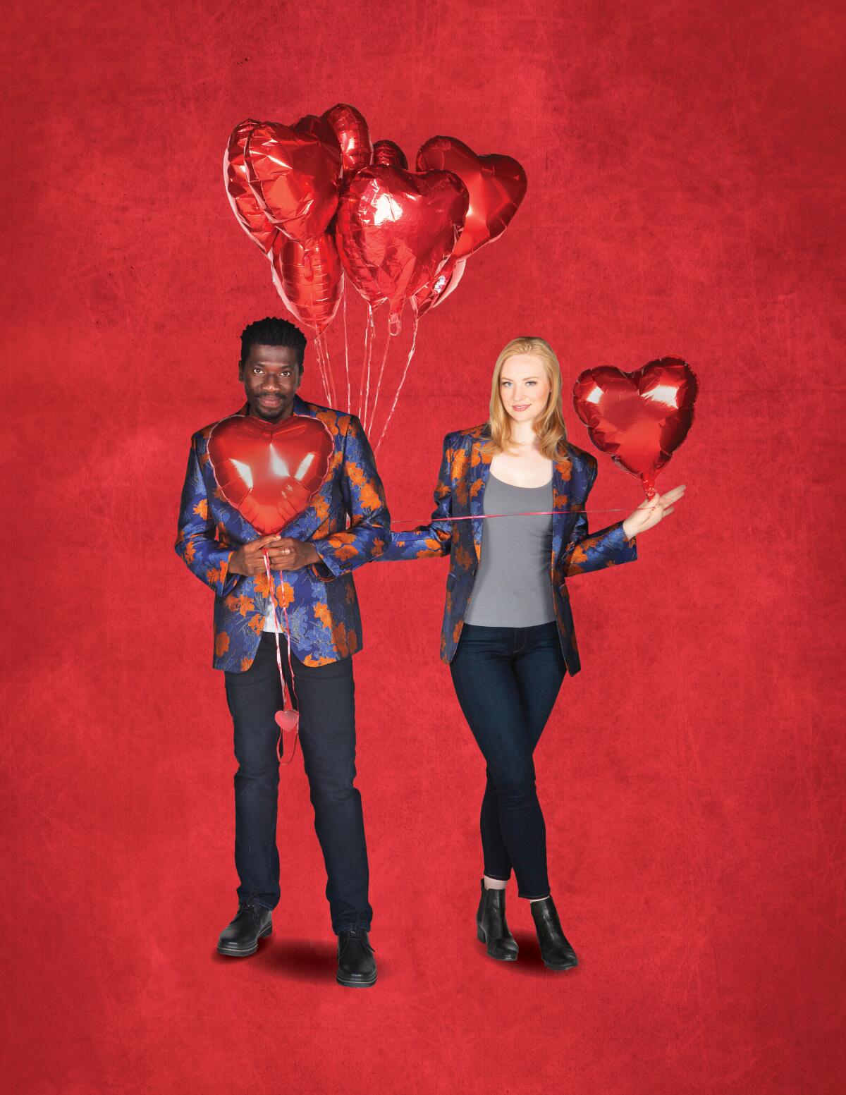 James Udom and Deborah Ann Woll star in the Old Globe's "The Taming of the Shrew."