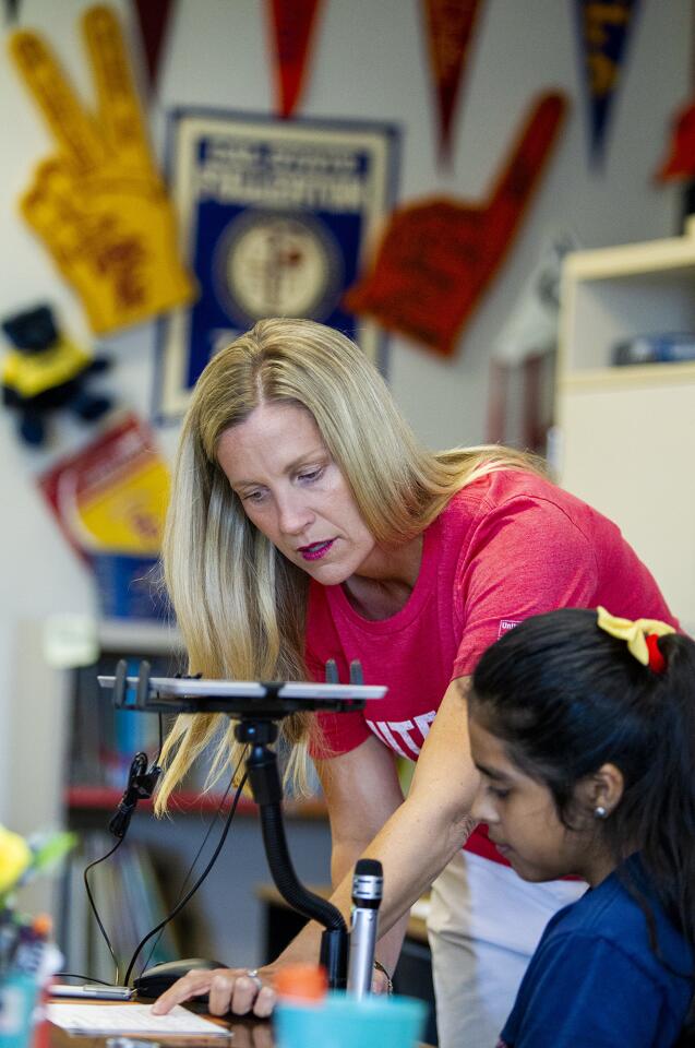 Jennifer Swan-Altieri's third-grade class at Paul Revere Elementary School in Anaheim