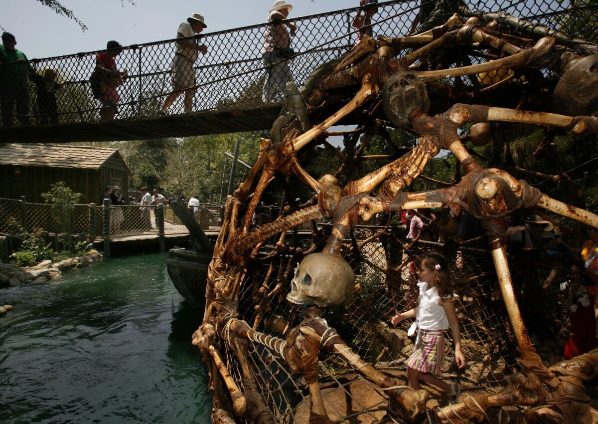 Pirate's Lair on Tom Sawyer Island at Disneyland, as seen in 2007.